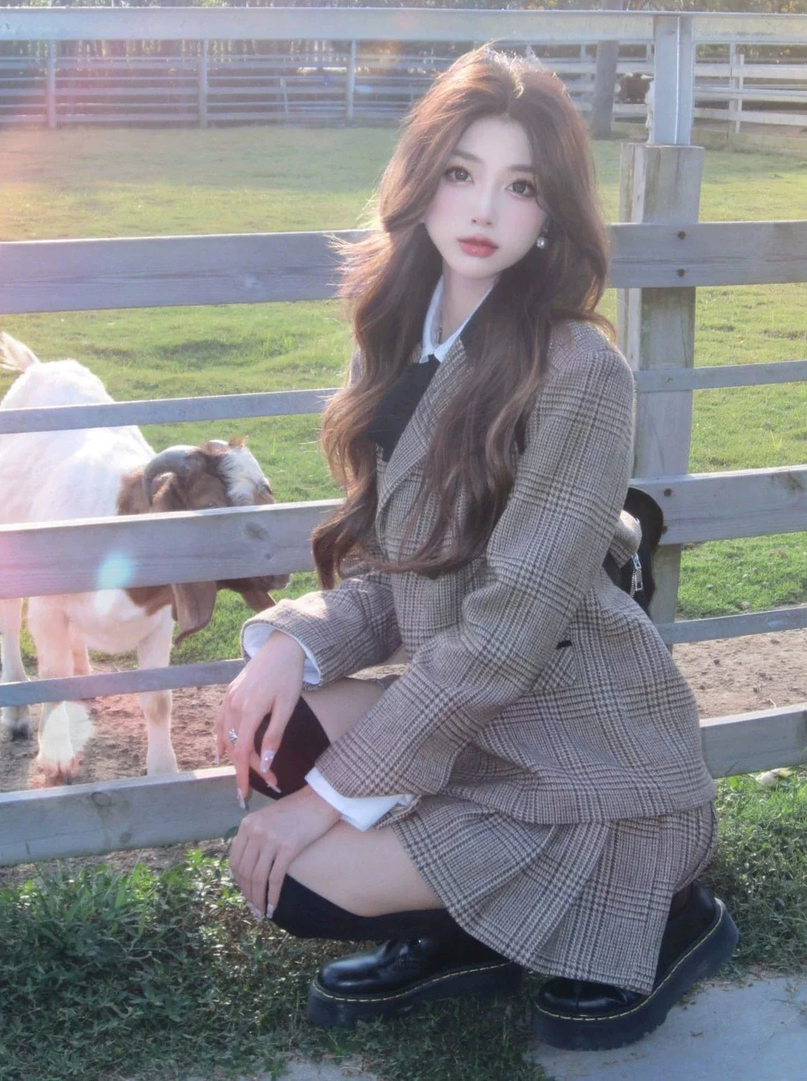 ジャケットアートガールブラウン