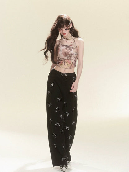 Braunes Top Camisole Sheer