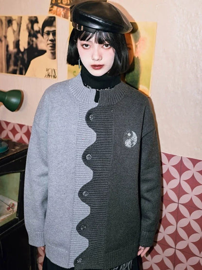 China Asymmetric Cardigan