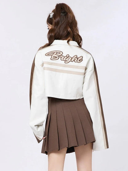 Kurzes Bikermode-Shirt