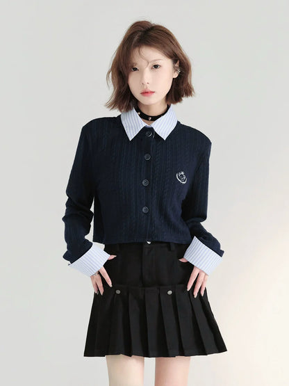 シャツ カレッジカーディガンカラー