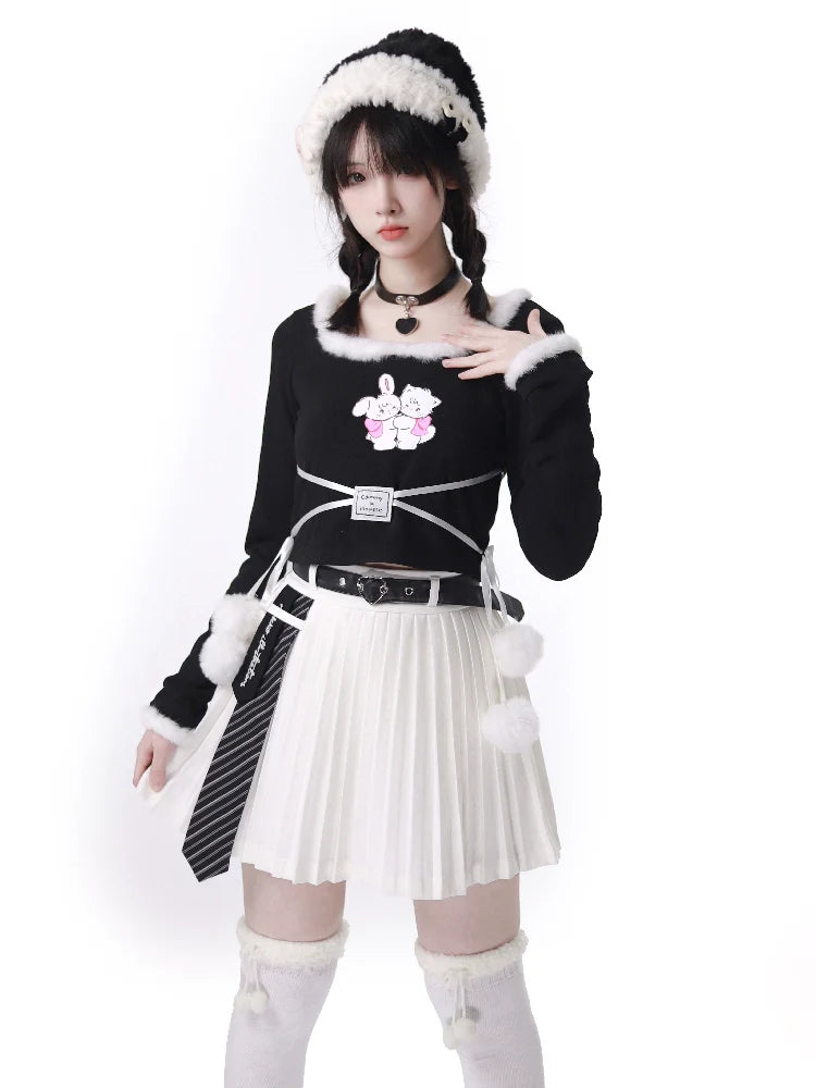 Color Print Ribbon Square Far Cute Ball Baystops