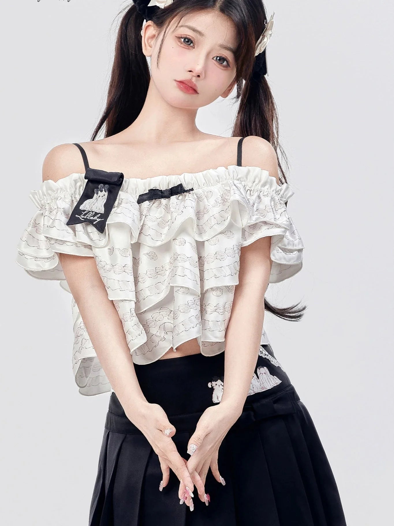 Off Marche Schultercreme Lolita Cake Tops