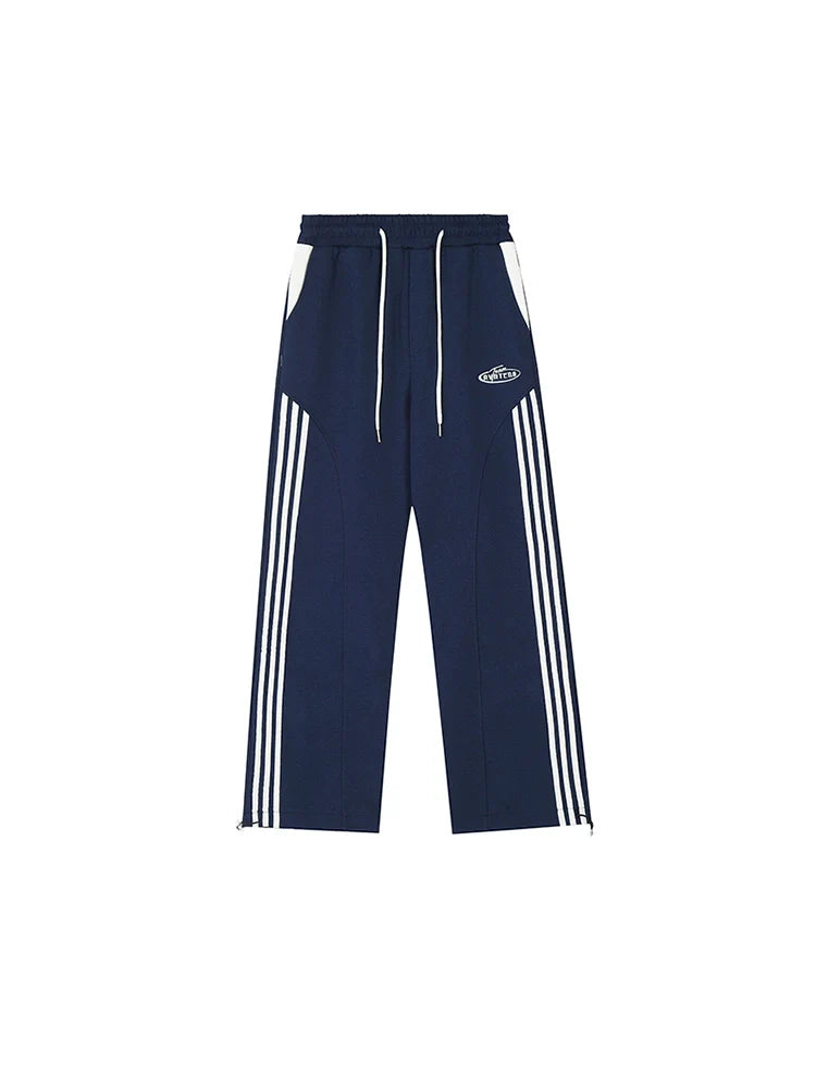 Dark Royal Weite Hose Casual