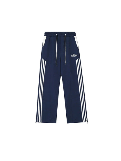 Dark Royal Weite Hose Casual