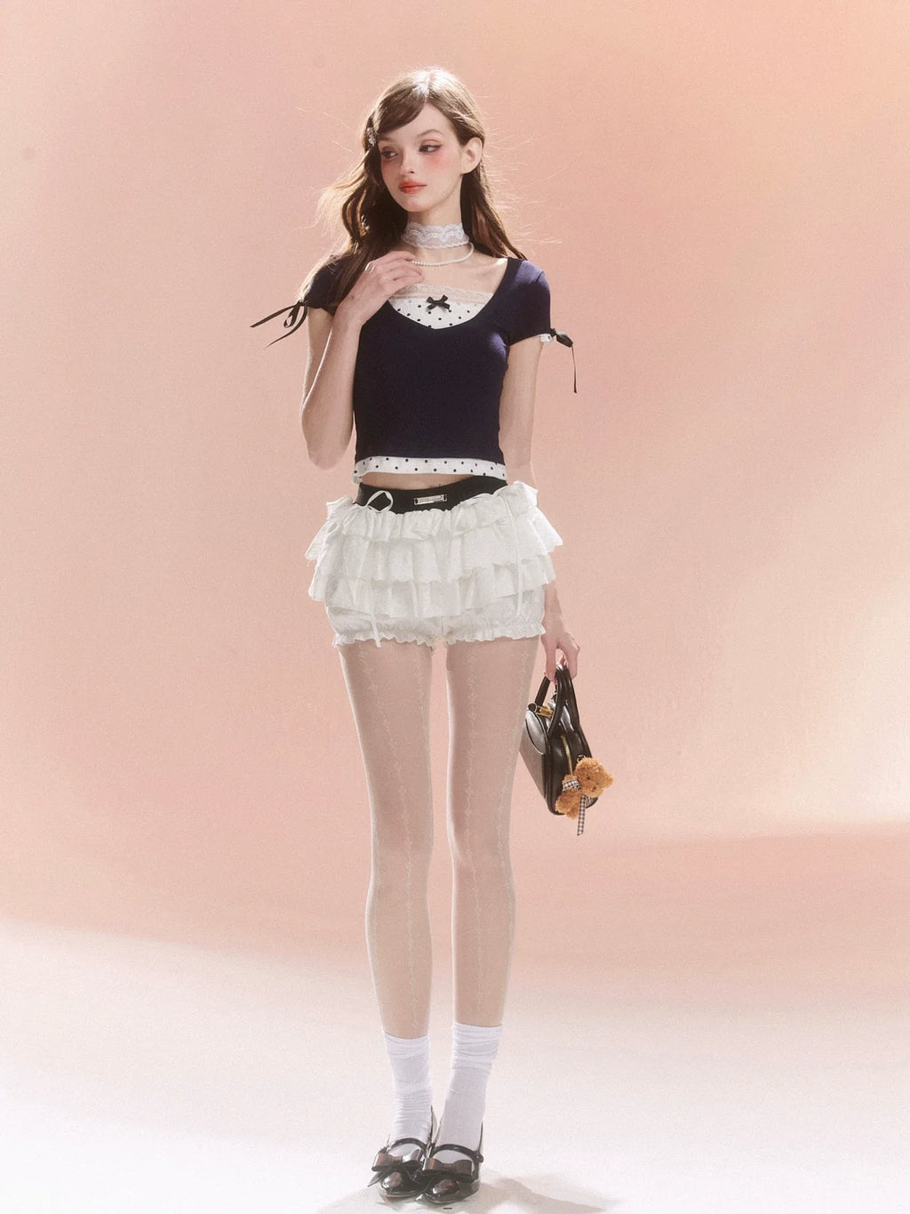 French Bow Tops Short Dot