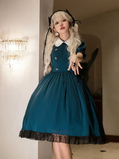 Lolita Dark Wappen Gothic Schürzenkleid