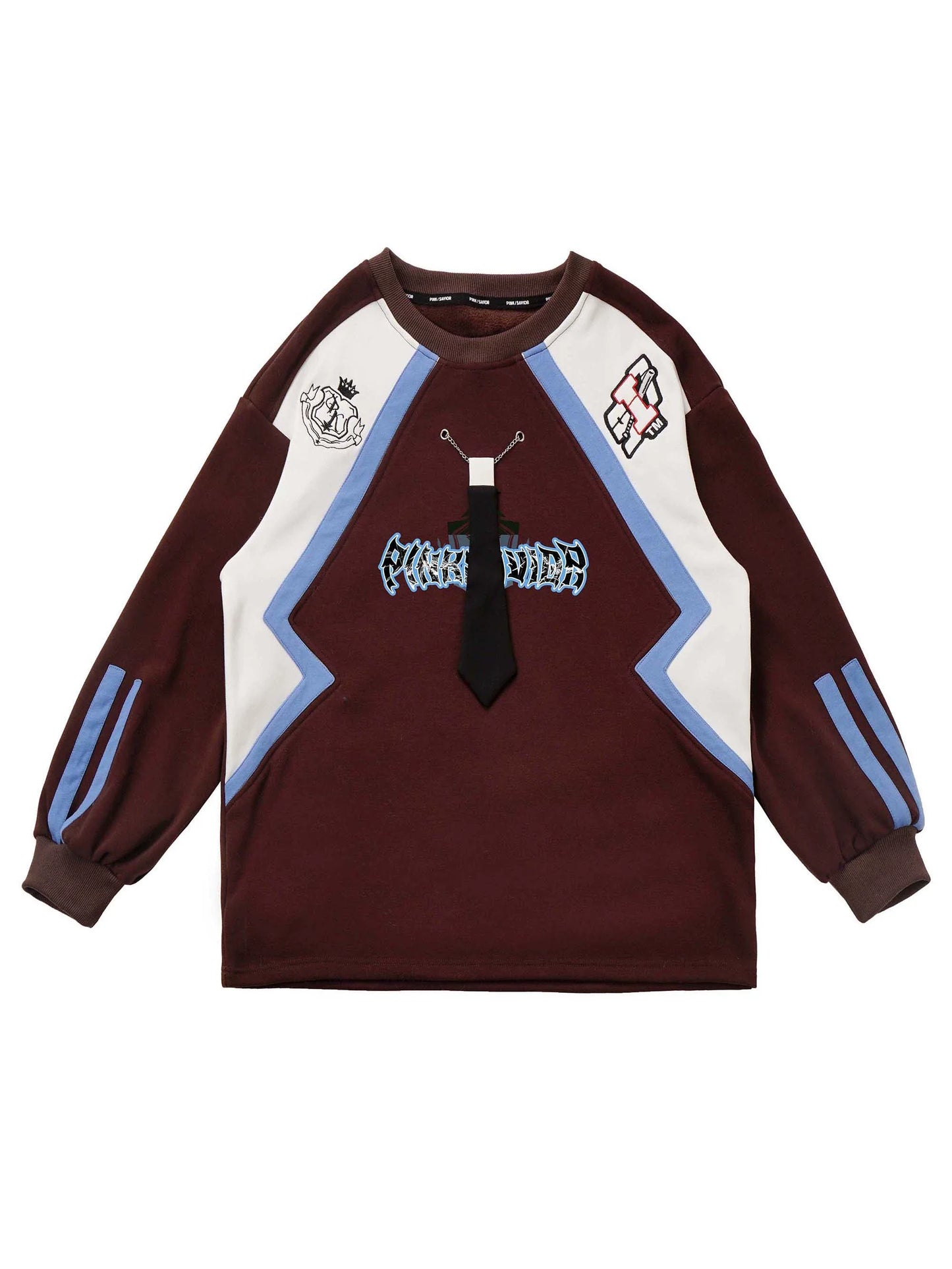 Farbe Sweatshirt American Retro Loose Contrast