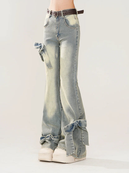 Ribbon Light Slim Design Denim Blue