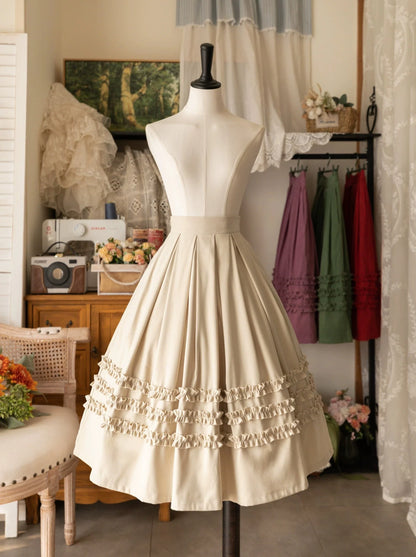 キノコレトロ裾スカートロリータ