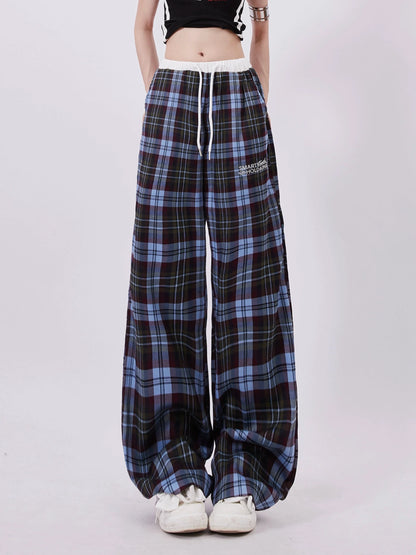 Casual Hosen Wide Check Mode