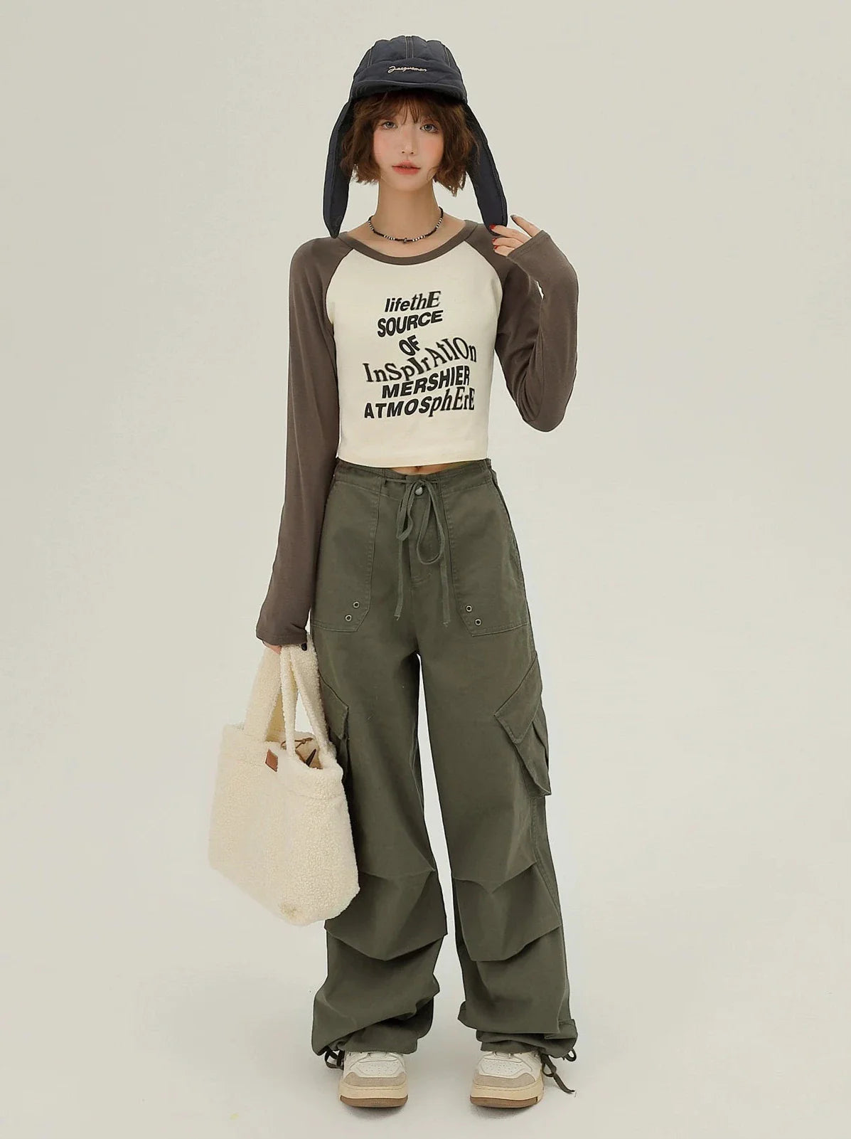 Wide Cargo Fold American Pinch Pants