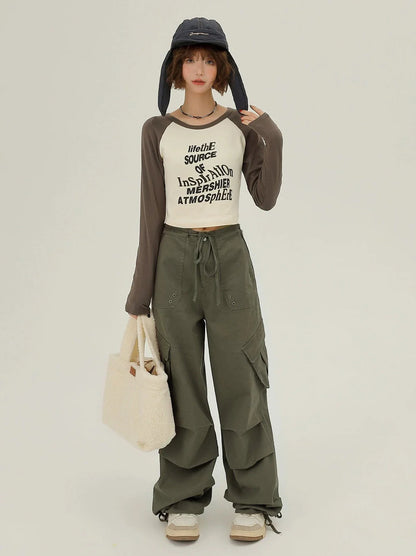 Wide Cargo Fold American Pinch Pants
