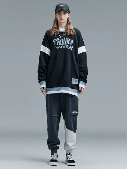 Straße Dunkel Casual Mode Tops Lose