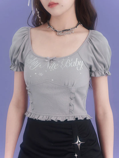 Logo Top Ribbon Short Little
