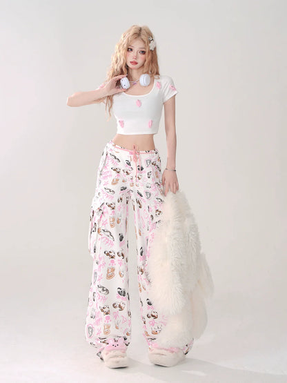 Süße kurze Mädchen-Tops