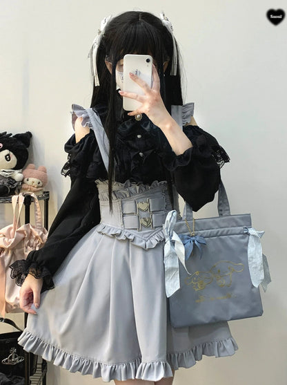 Flir Shoulder Love A-Linien-Rock mit Schnallenriemen