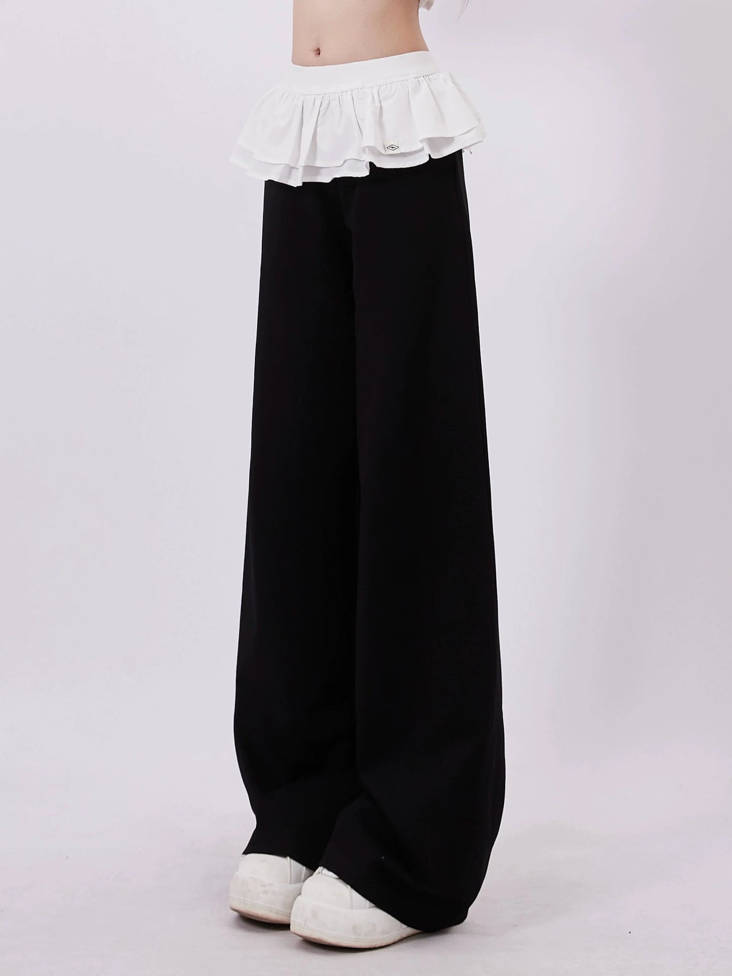 Pants Flare Waist Girly Casual Chic