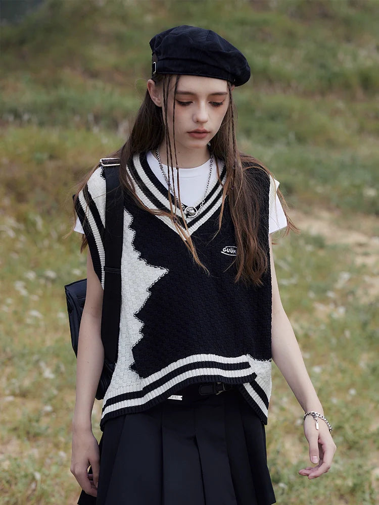 Farbdesign Kontrast Kuh Weste Sommer