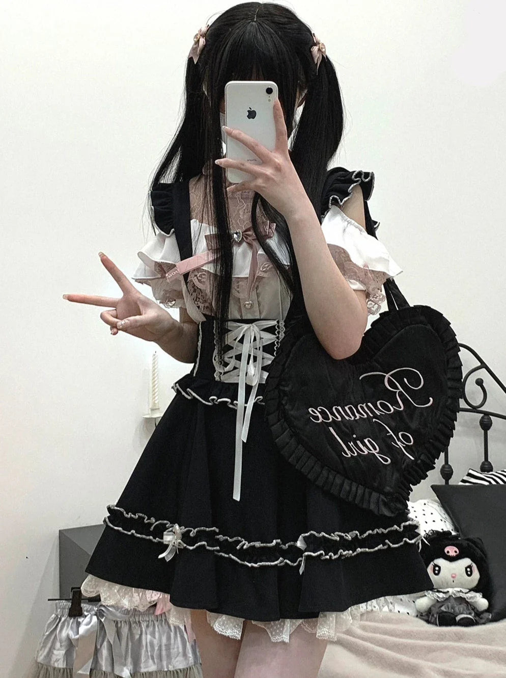 Flir Whauller Design Waist Lace Apribon Puffskart