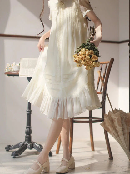 レトロドール フレンチクリーム エレガントドレス ロリータ