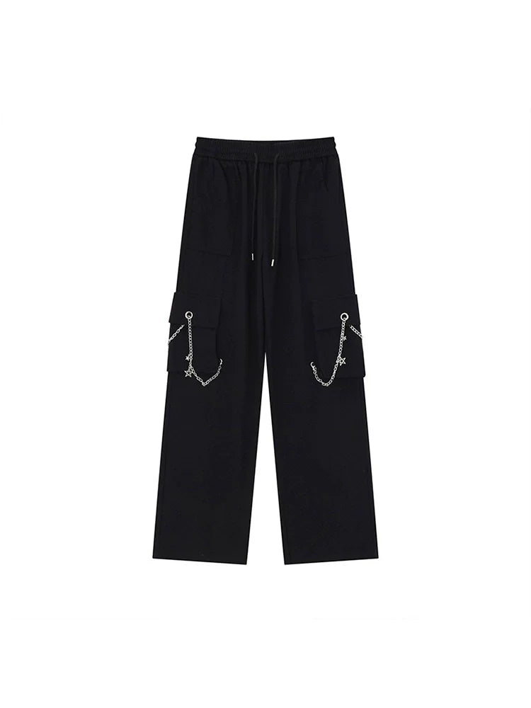 Wide Chain Pants Double Mode