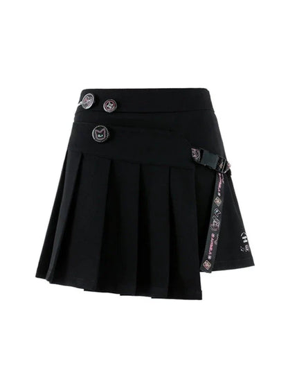 アシンメトリーイレギュラーAラインプリーツスカート