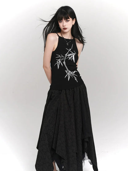 Camisole Girl Mode Ghost Design