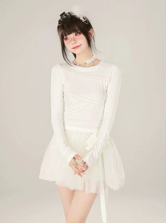 Milk Sweetheart Tops Foam Slim