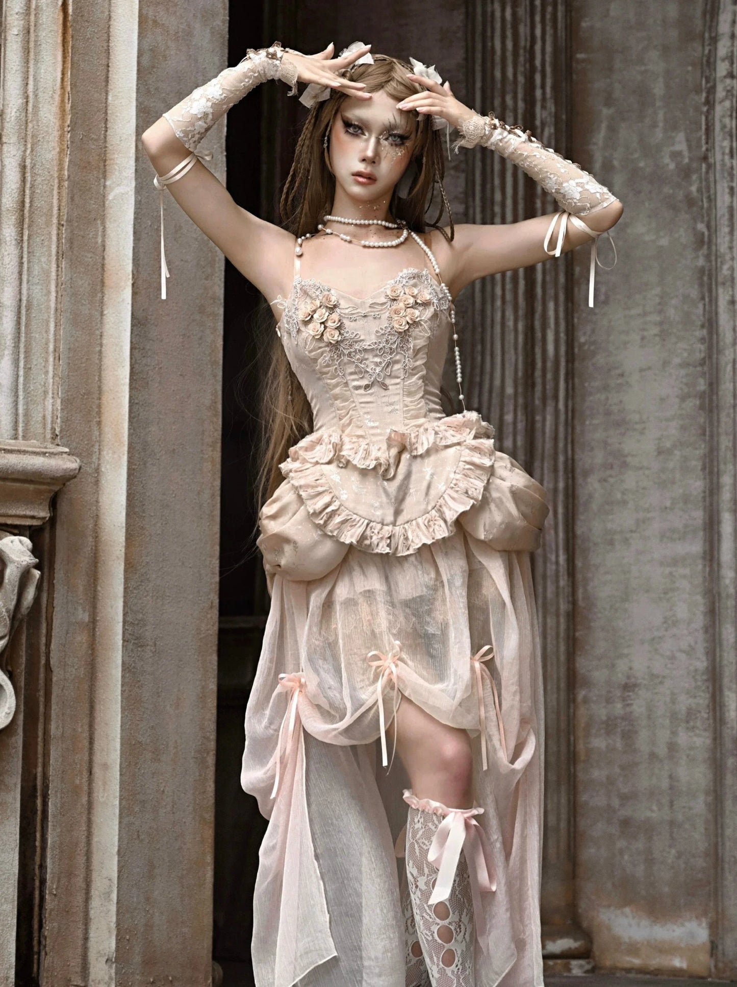 Set Collection European Ballet Corset Classical Fishbone Dress