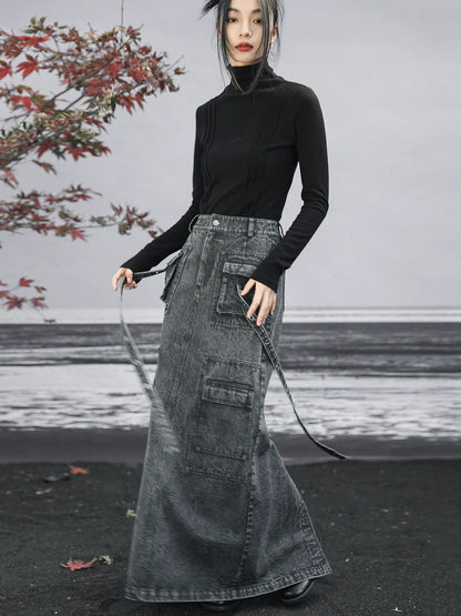 langer Jeansrock Osh