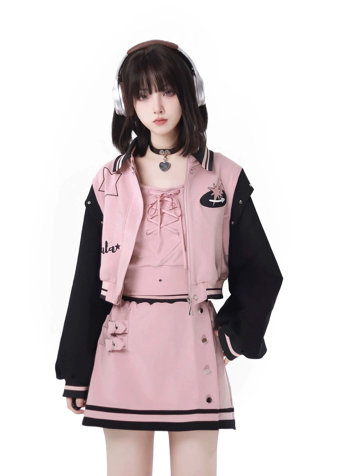 College Saber Anzug Baseball Starry Pink