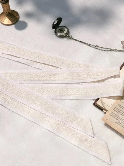 リボンドット+スイートレースリボンライトフリルエレガントロリータウエストトップシャツサンドレス