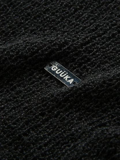 Kurzer Damaged Knit Sommer