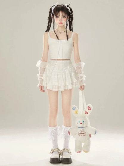 スカートレースホワイトケーキ