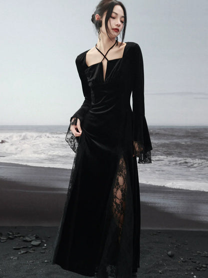 Dresses Romantic Dark Splicing