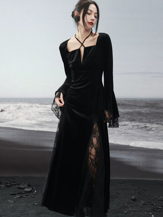 Kleider Romantische Dunkle Spleißen