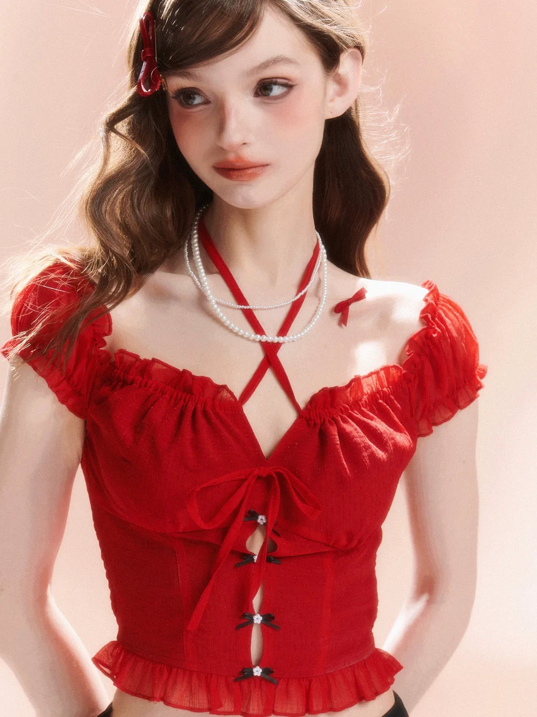 French Sweet Top Schnürung