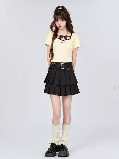 Ribbon with Short T-shirt