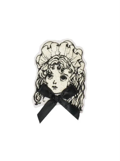 ドレスセット ナイト刺繍人形プリント