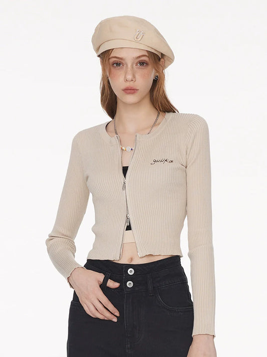 Reißverschlussoberteile Slim Short