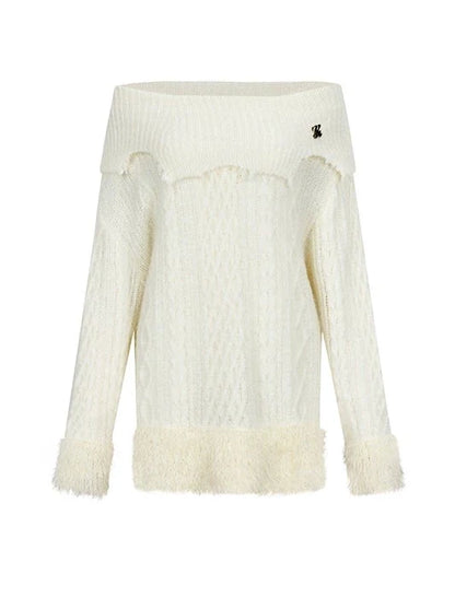 Schulterfreies, einspitziges Felltop