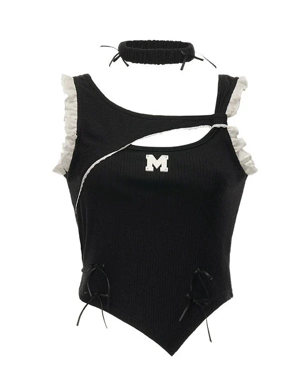 Ärmelloses Engel-Teufelsoberteil