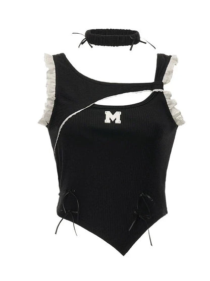 Ärmelloses Engel-Teufelsoberteil