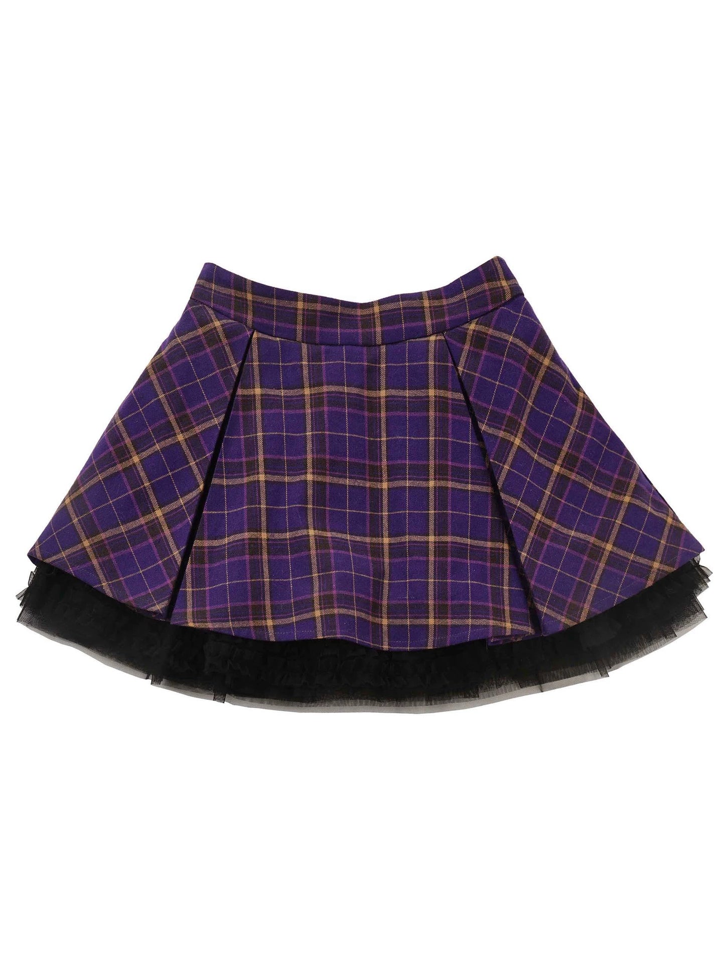 マルチポケット タロ パープルジャケット ニットベスト スカートスーツ