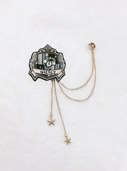 ストライプベスト マジックドレス ナイト刺繍スーツ シャツドレス バッジ