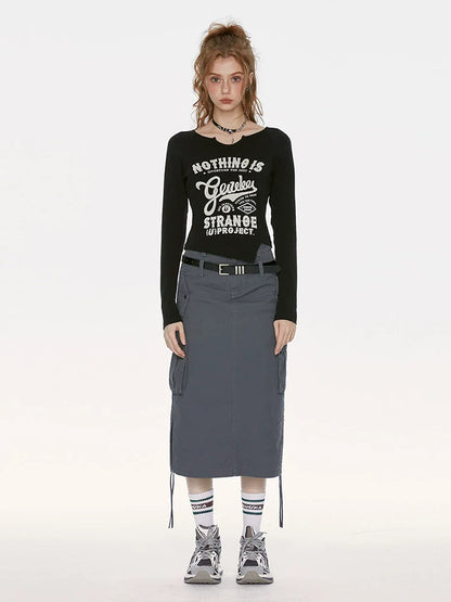 Mädchen American Hot Style Retro Tops Slim Style