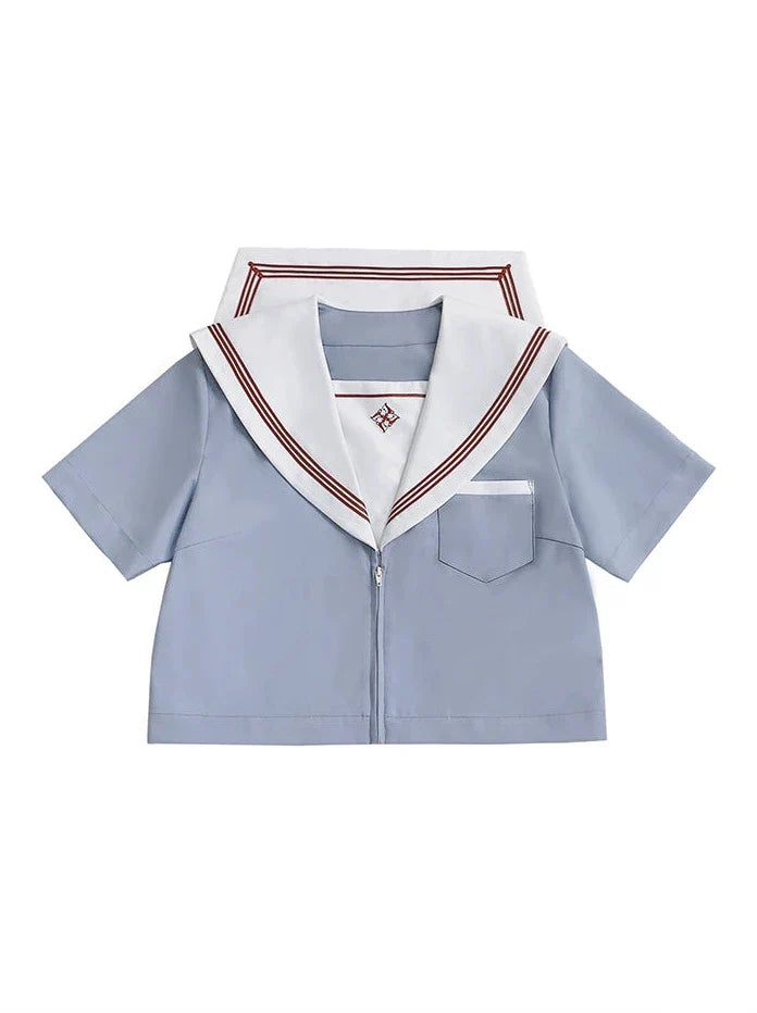 Kamome Original Summer Line Sailor Set Suit