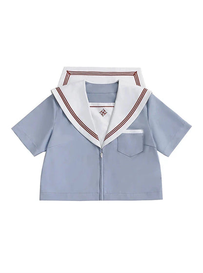 Kamome Original Summer Line Sailor Set Suit