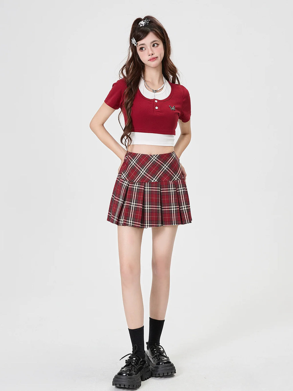 Retro Tops Piece Slim Design Two American